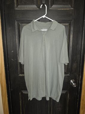 Men's Polo Shirt Sage Green Size 3XLT